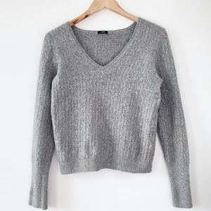 J.CREW Wool Knit Grey Long sleeve Shirt Size Small